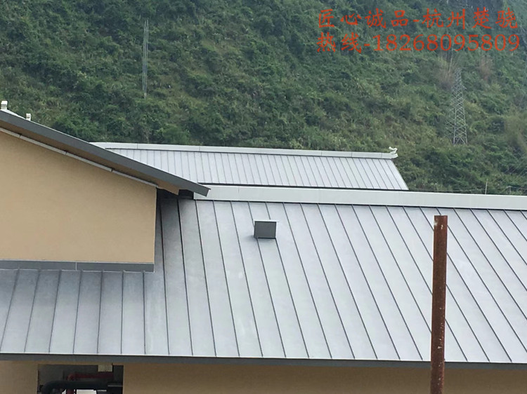 yx25-430铝镁锰直立锁边板 矮立边系统 别墅金属屋面板