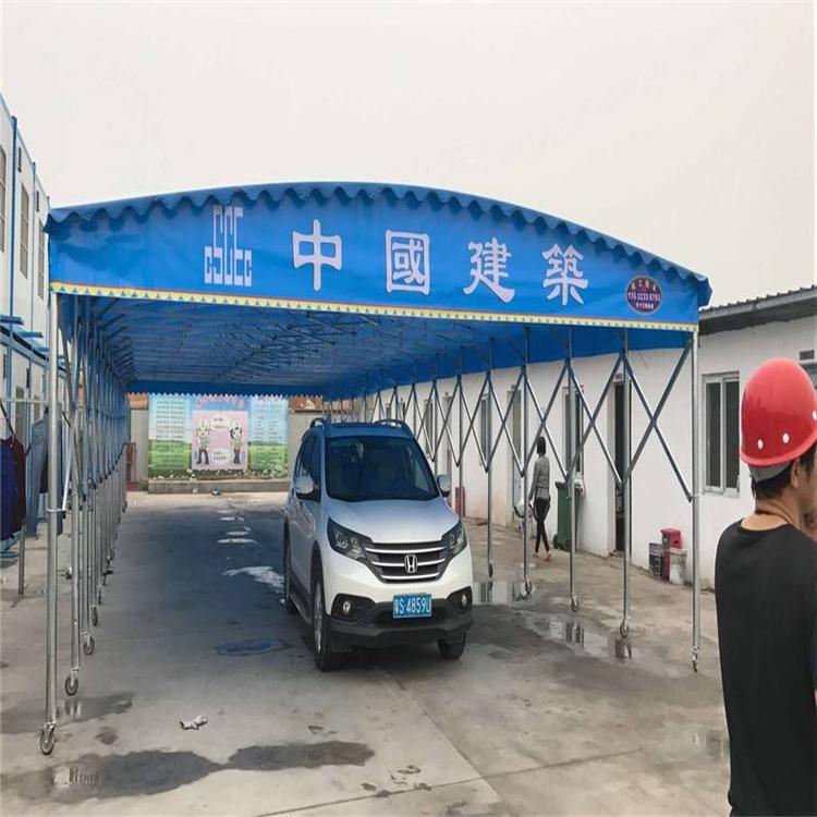 南京栖霞区做伸缩式大棚活动推拉雨棚工地施工钢结构遮阳蓬厂房仓库