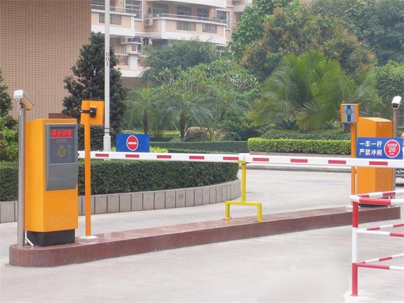 小区门禁起落杆道闸栏杆 停车场道闸栏杆 车库道闸栏杆 车库自动识别