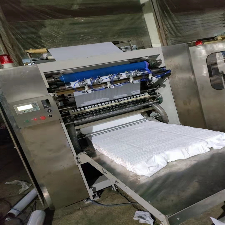 抽取式棉柔巾生产线美容棉柔巾洗脸巾机无纺布一次性擦脸巾