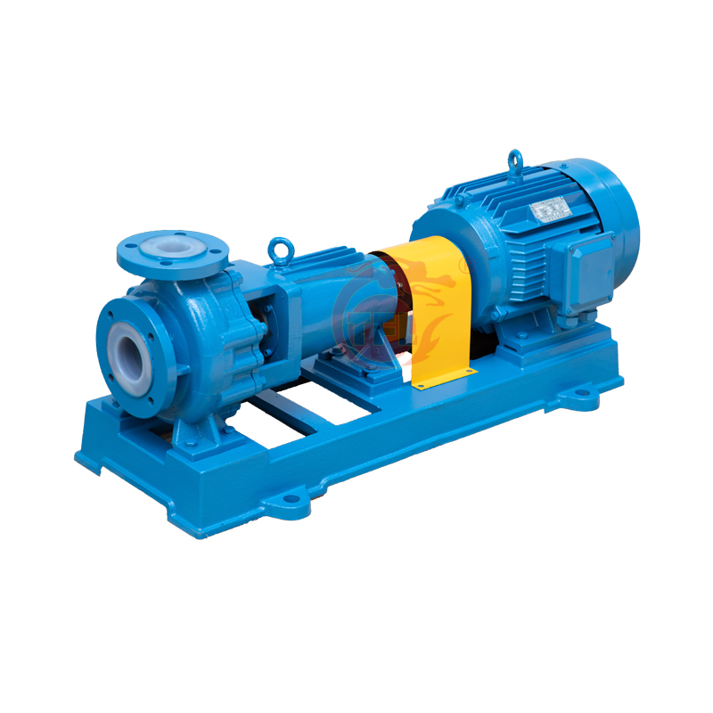 ihf氟塑料耐酸碱离心泵衬氟卧式长支架型化工泵盐酸输送离心泵