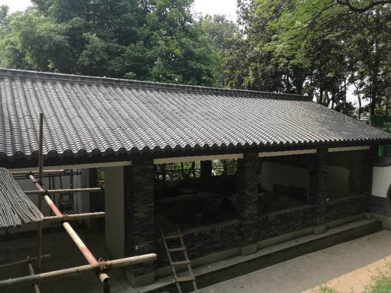 嘉兴高分子装饰瓦 仿古蝴蝶瓦 古镇改造仿古瓦