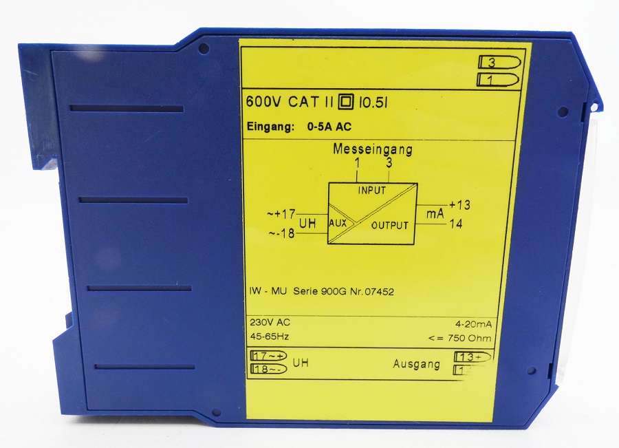 MULLER ZIEGLER电流互感器更新为：SW 6010 1600/1A, Klasse 0,5, 15VA