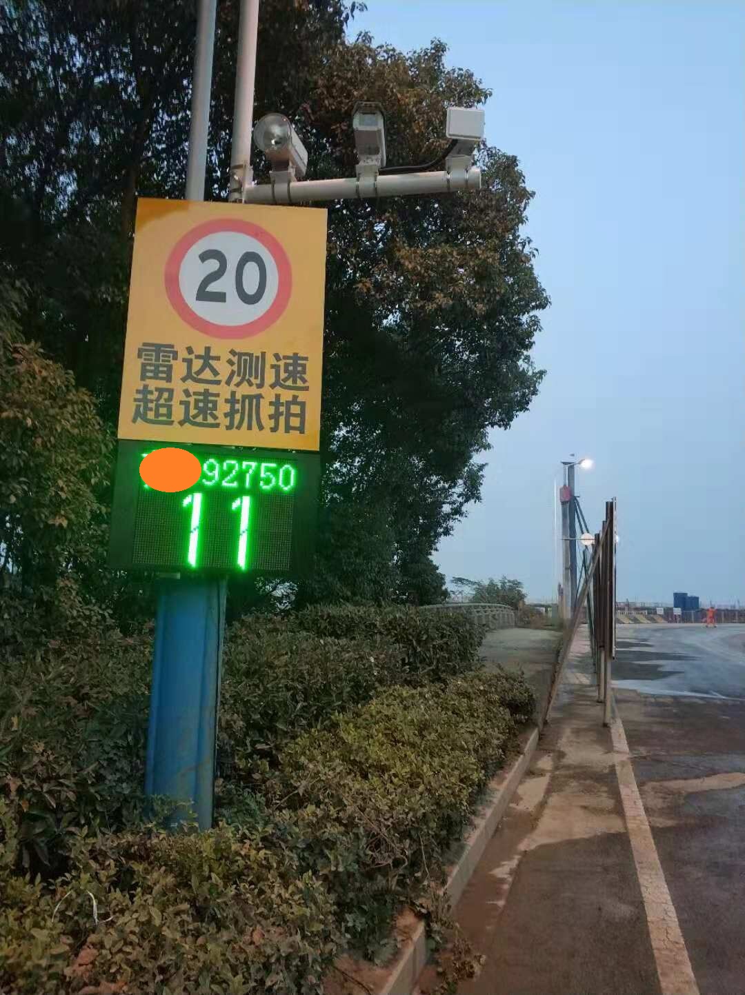 固定式雷达测测速抓拍系统厂区园区