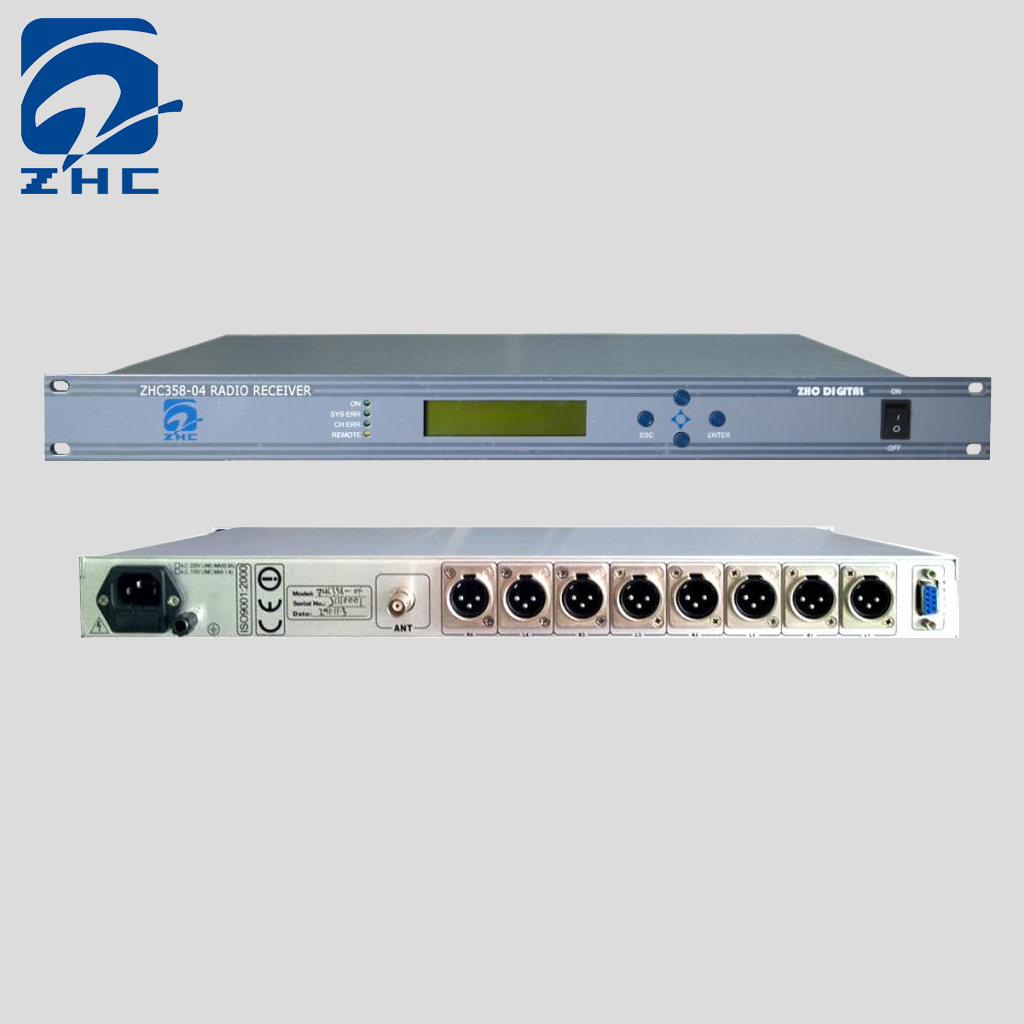 ZHC358-04广播级四路调频广播解调器