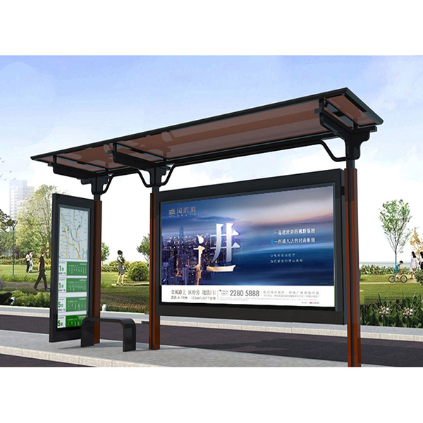 候车亭厂家不锈钢乡镇候车亭智能站牌