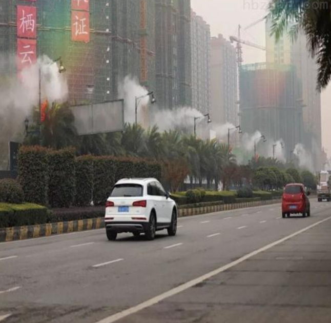 高压喷雾除尘系统厂家 道路自动动喷雾降尘设备
