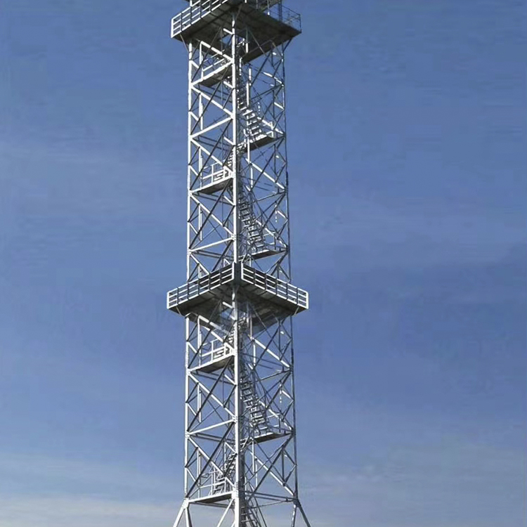 嘹望塔瞭望铁塔钢结构瞭望铁塔安装