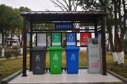 垃圾回收站;  垃圾桶屋; 小区垃圾分类回收站;