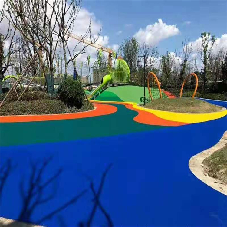 橡胶塑胶彩色打底红黑颗粒epdm施工地胶室外塑胶地面材料跑道修补