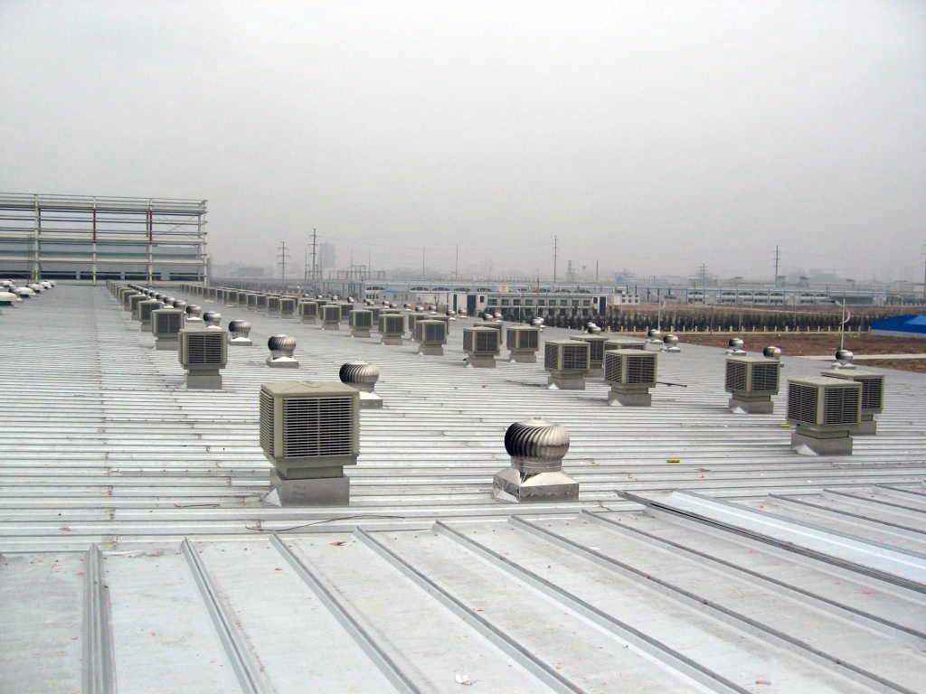 铁皮棚通风降温设备 厂房节能降温系统 蒸发式冷气机