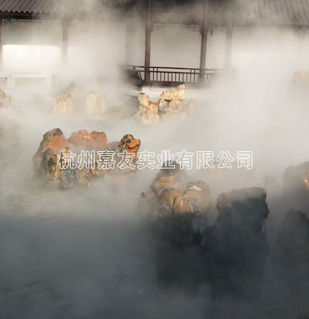 人造雾设施景区水雾造景 园林景观喷雾式造雾系统