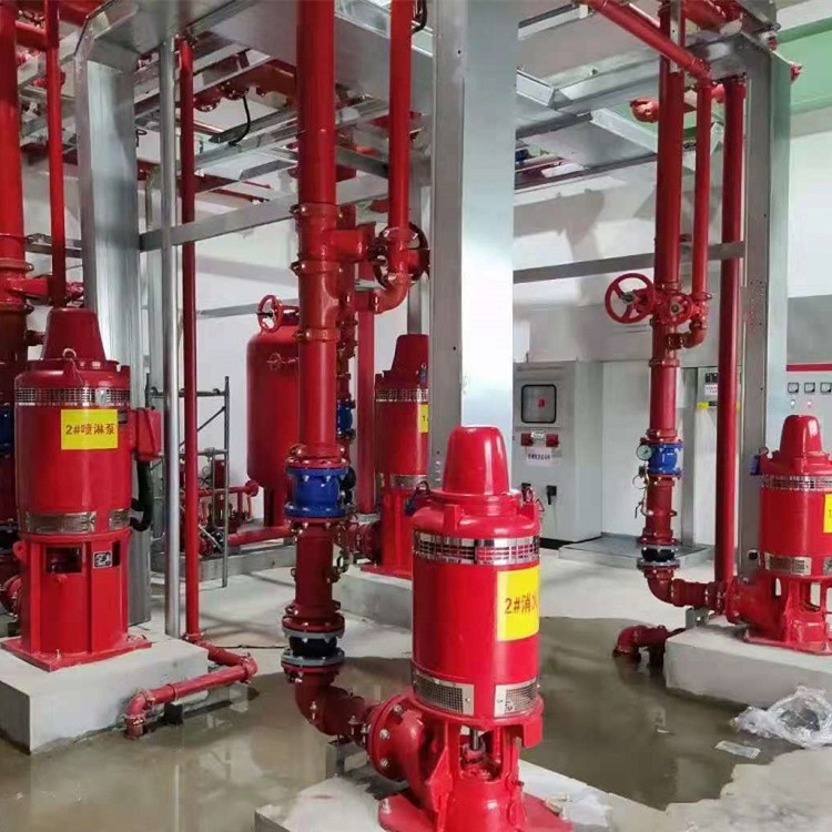 海水长轴消防泵 轴流深井消防泵CCCF消防认证耐腐蚀立式涡轮消防泵