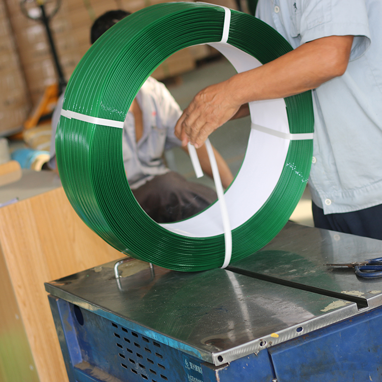 彩色塑钢带 直供绿色pet打包带 加工定做 宏发