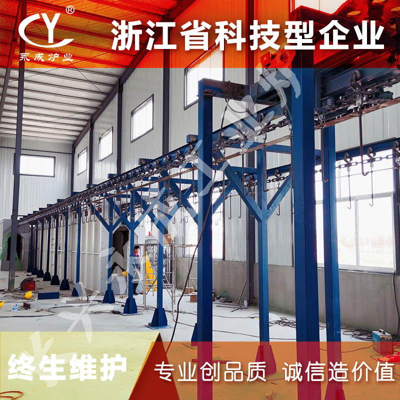 搪瓷管道烧结炉 水箱搪瓷烧结炉 搪瓷生产线