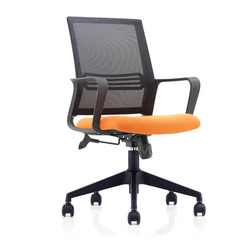 办公椅转椅会议椅升降椅职员椅网布椅橙色弓形椅休闲椅黑色工椅