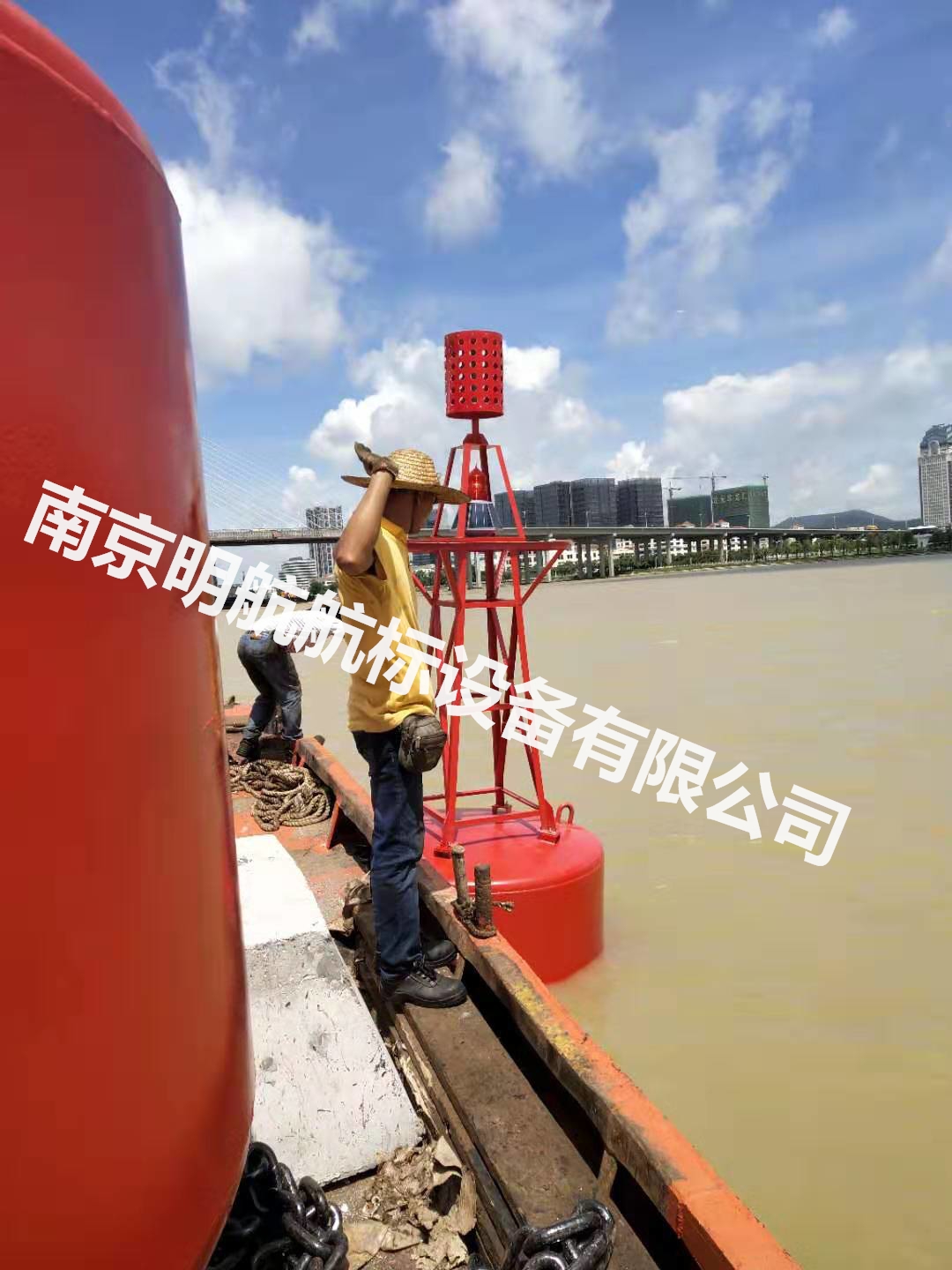 可定制水面钢标警示浮标 钢制浮标 系泊浮筒