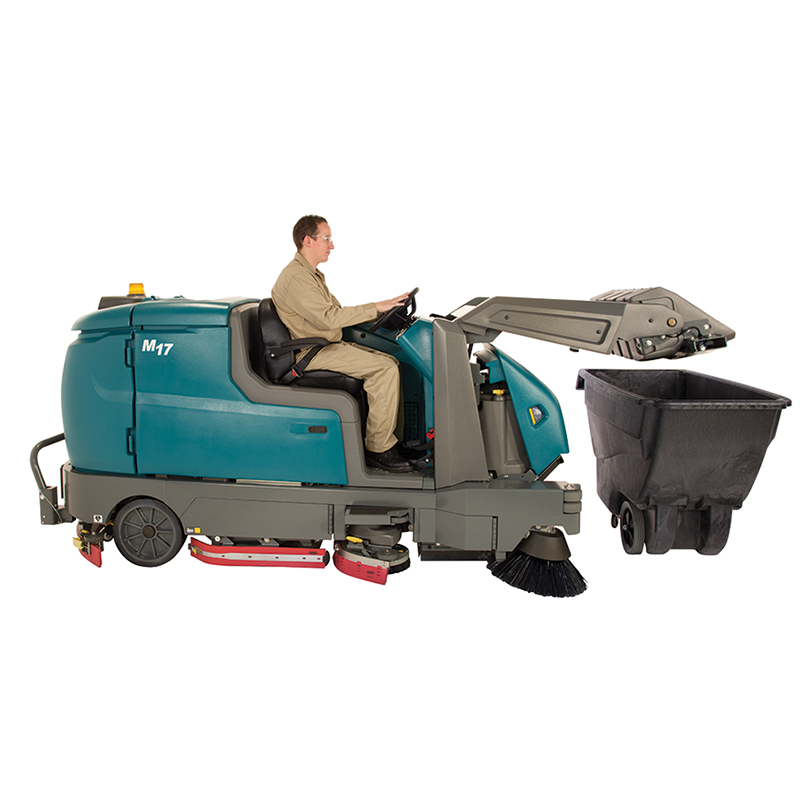 扫地车 坦能洗地机扫地机M17电瓶驱动驾驶式扫洗一体机 全进口洗拖扫一体机