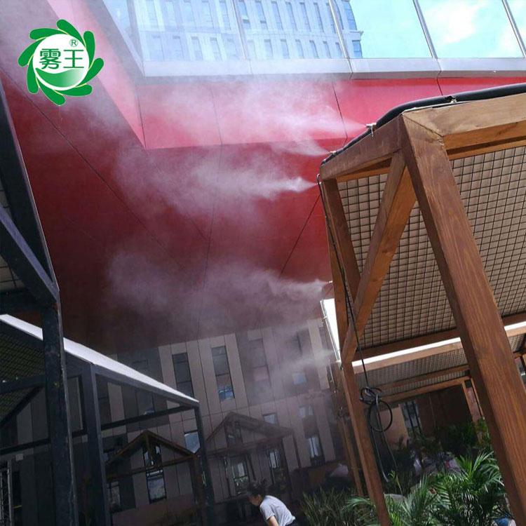户外餐厅喷雾降温 露天餐馆人工喷雾降温系统定制
