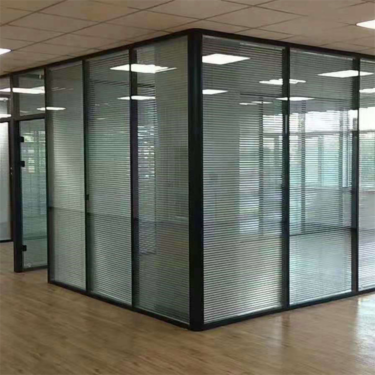 丰品 杭州单层玻璃隔断规格 内钢外铝玻璃隔断 生产厂家