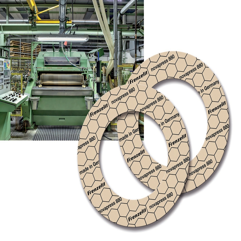 德国frenzelitnovapressuniversal弹性体粘合纤维垫片无石棉密封垫片