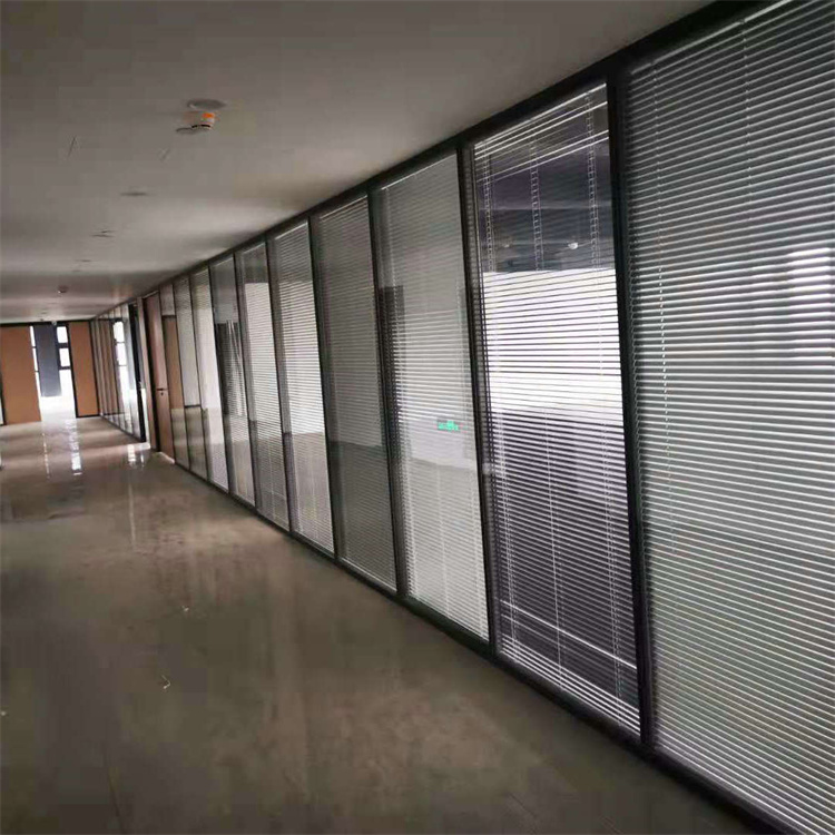 丰品 办公室高隔墙隔断价格 内钢外铝玻璃隔断 生产厂家