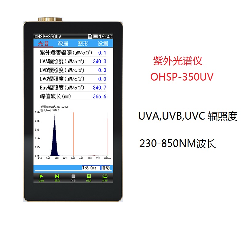 OHSP-350UV紫外可见光测试仪 UV紫外辐照计