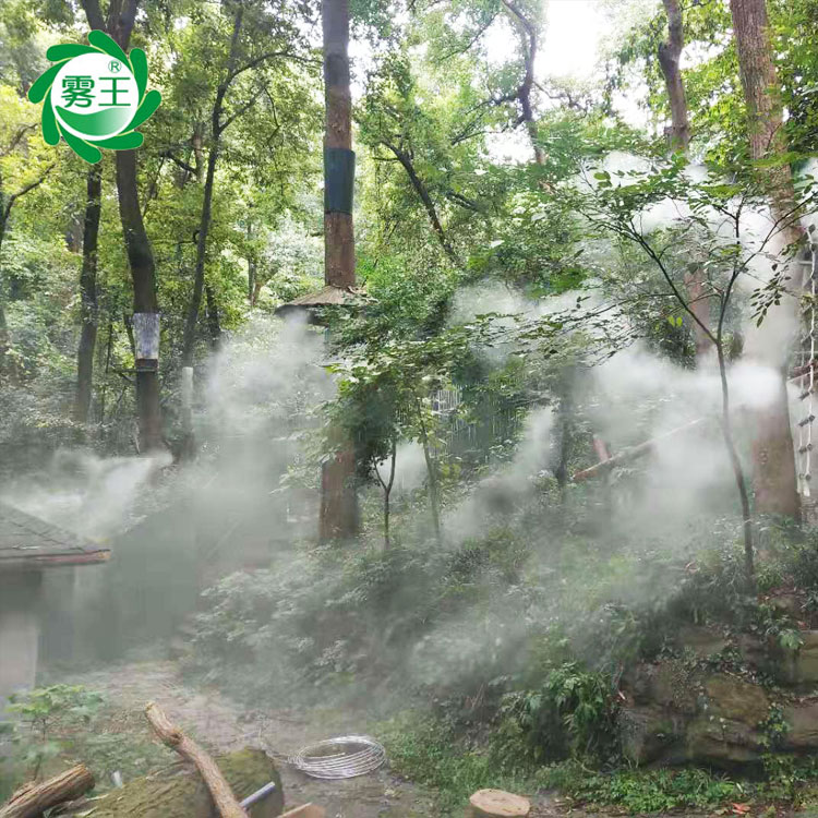 景观园林喷雾设备 高压雾化系统 街道小区造雾机
