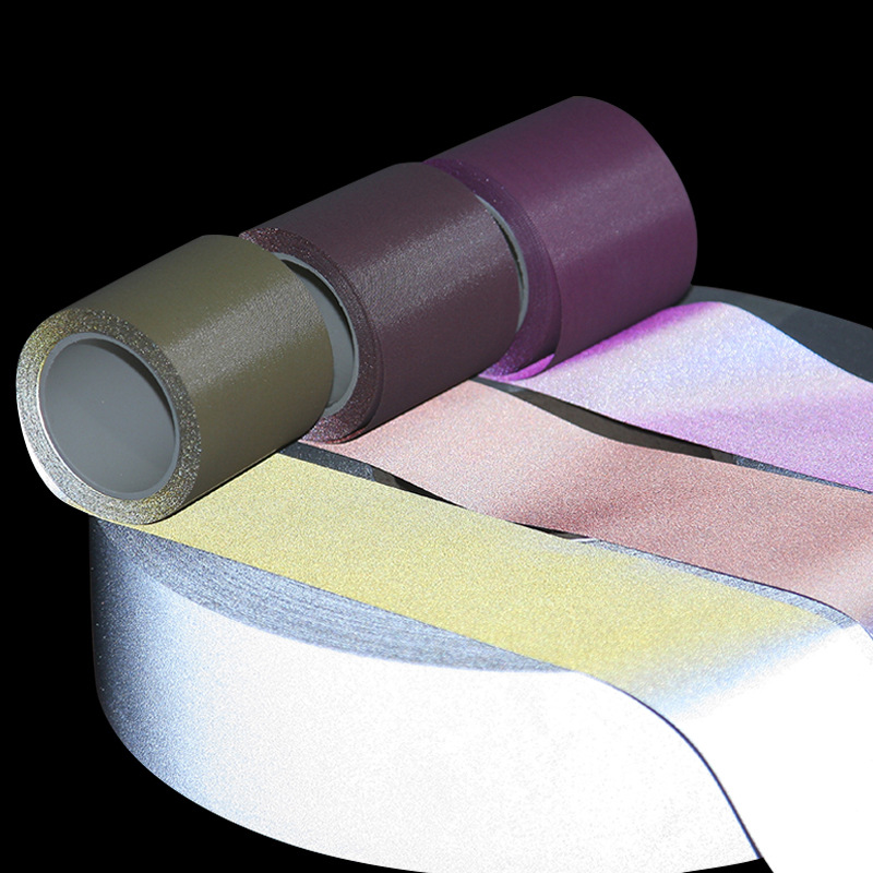 供应化纤反光材料彩色反光面料普亮化纤反光布生产厂家