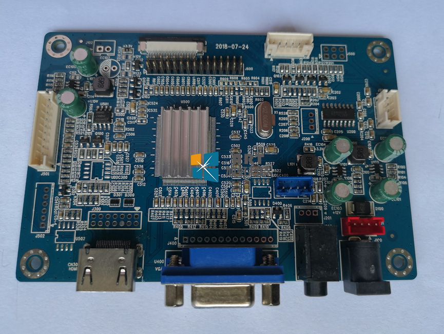 EDP520G eDP工业液晶屏驱动板1路VGA输入，1路HDMI输入，2*2W功放
