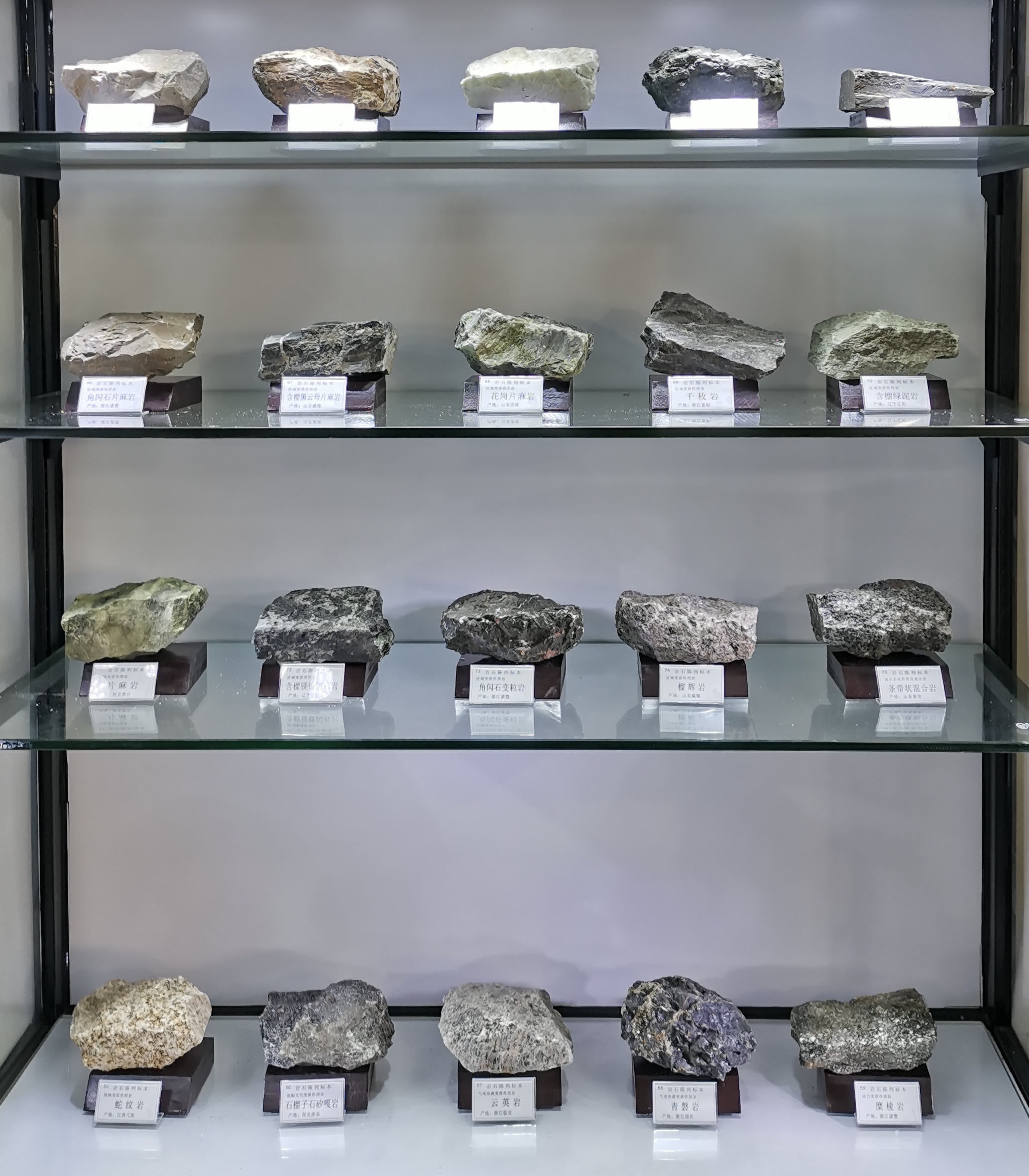 100件装三大类岩石陈列标本