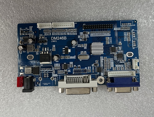 DM246B兼容VD58 可实现模拟 R、G、B 信号、DVI 信号处理液晶驱动板