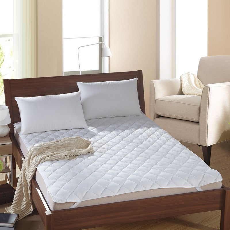 厂家直销定制宾馆酒店布草床上用品 纯白色床垫床褥保护垫子