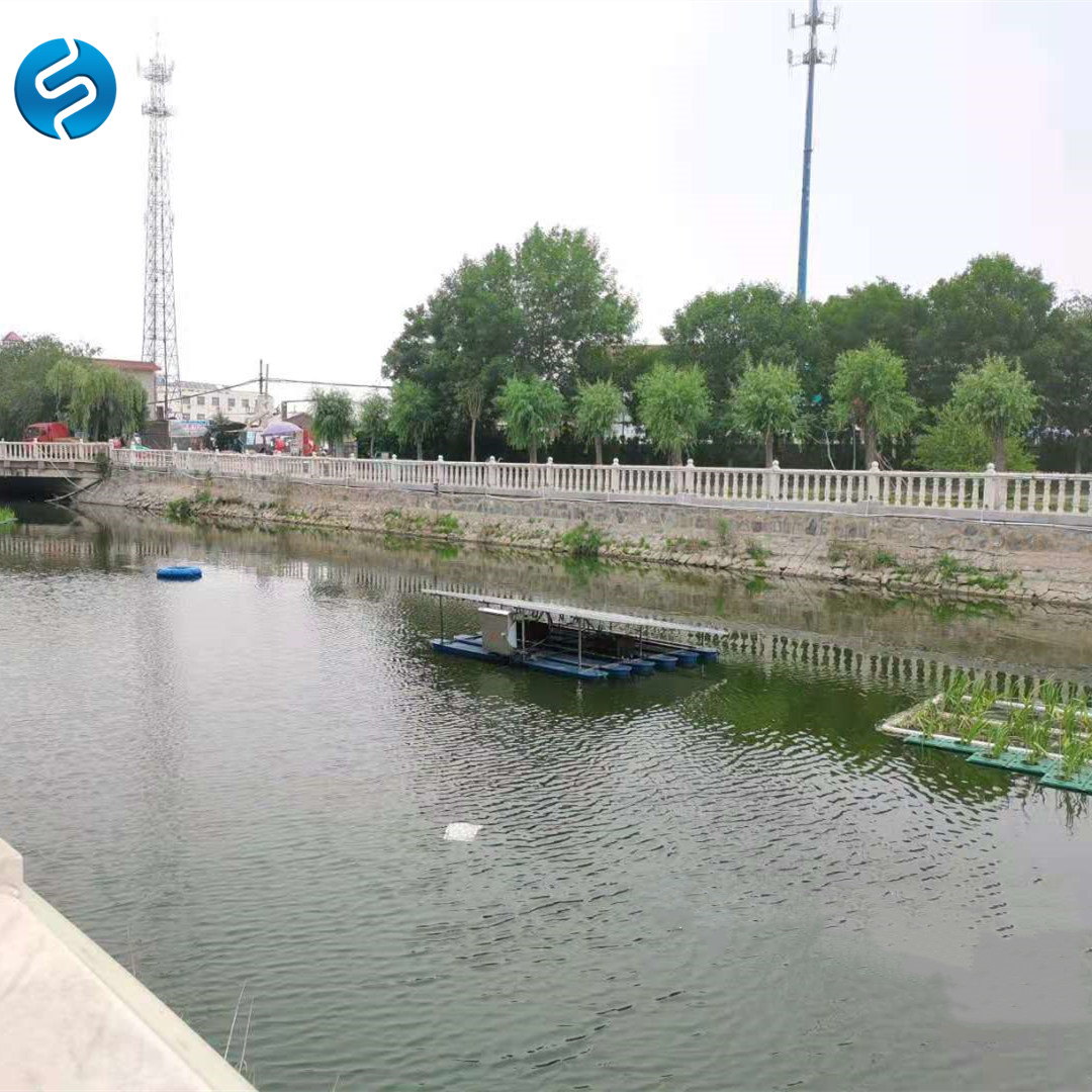 太阳能蓄电喷泉曝气机 水体美化型太阳能喷泉曝气机