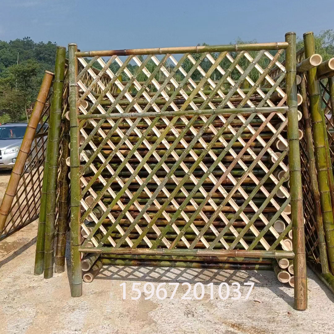 竹篱笆栅栏竹椅竹桌子厂家直销 美丽乡村建设 庭院装饰 各种款式 可以订做