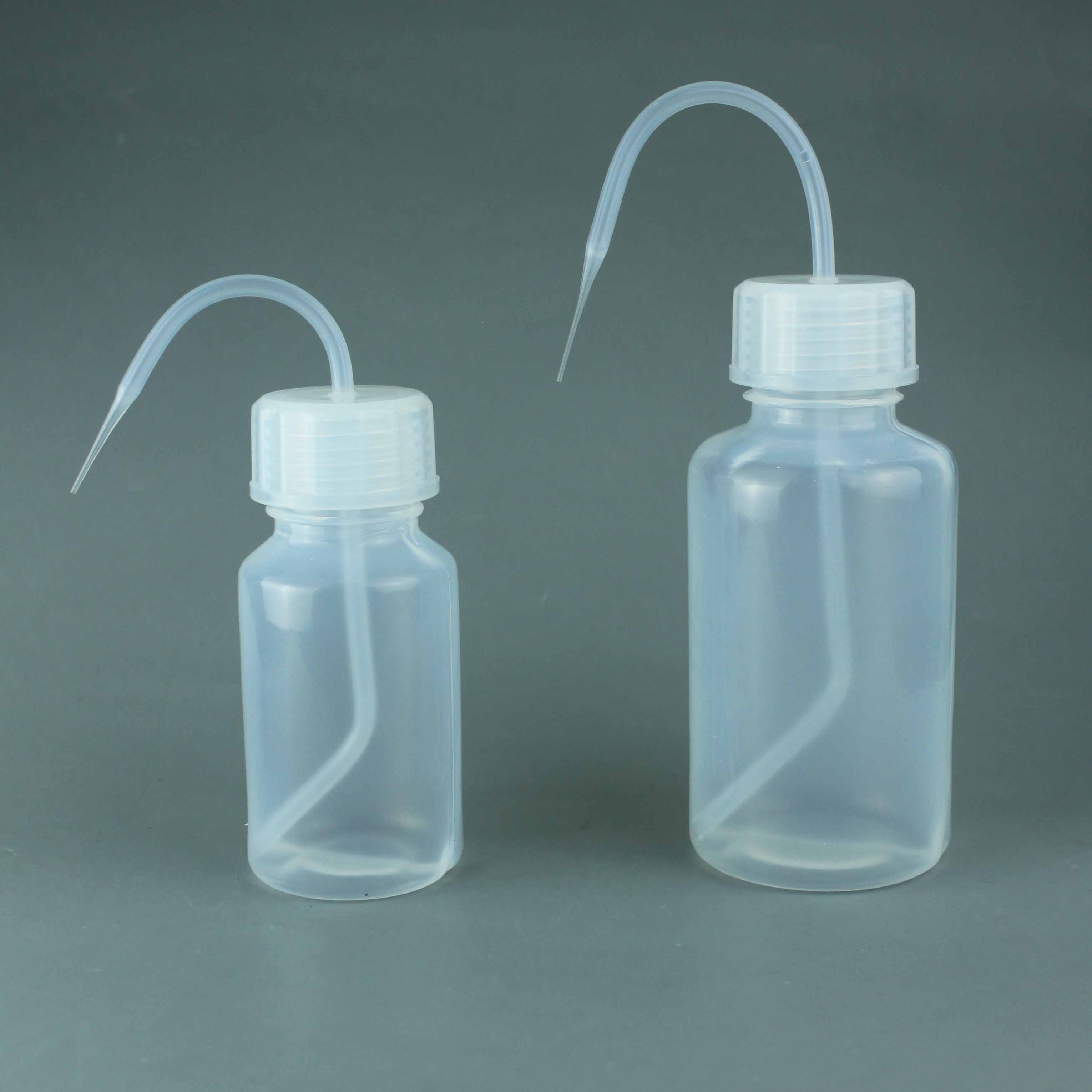 实验室PFA清洗瓶500ml耐酸碱特氟龙弯头挤压瓶大口设计低本底有现货