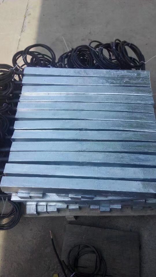 锌接地电池源头厂家 埋地用锌阳极双锌接地电池1500×40×40mm
