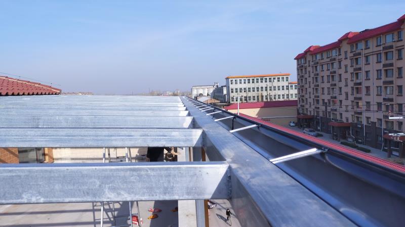 昱隆腾 金属落水天沟 金属雨落水天沟 铝合金天沟厂家