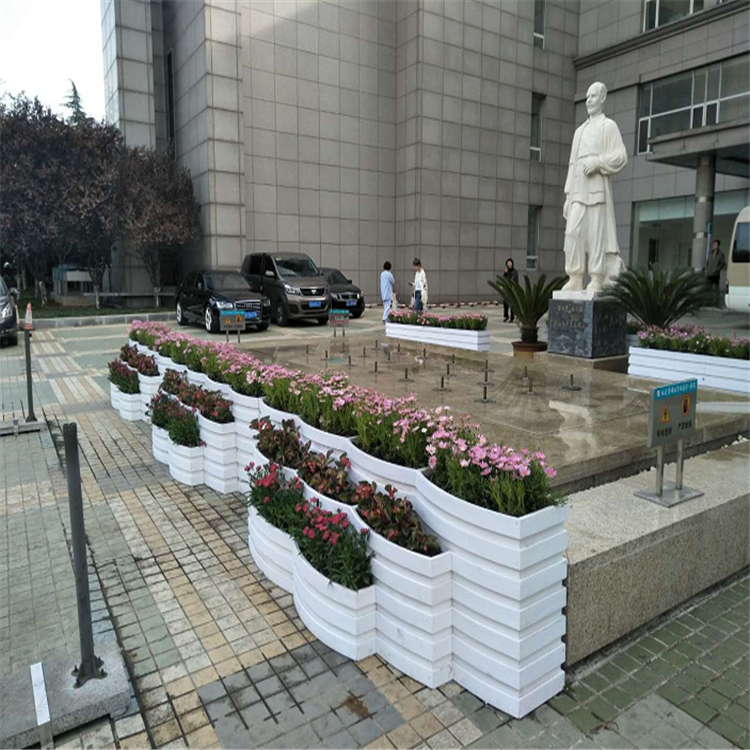 花箱花架 花箱组合 pvc花箱批发 户外花箱厂家-嘉兴泰森园艺景观有限