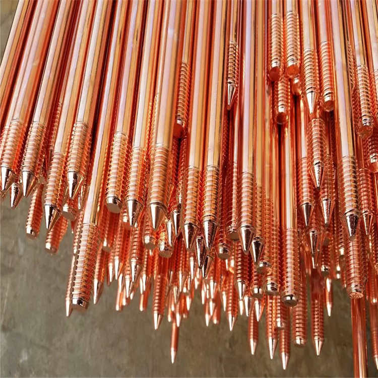 铜覆钢接地棒 铜包钢接地棒 镀铜接地棒