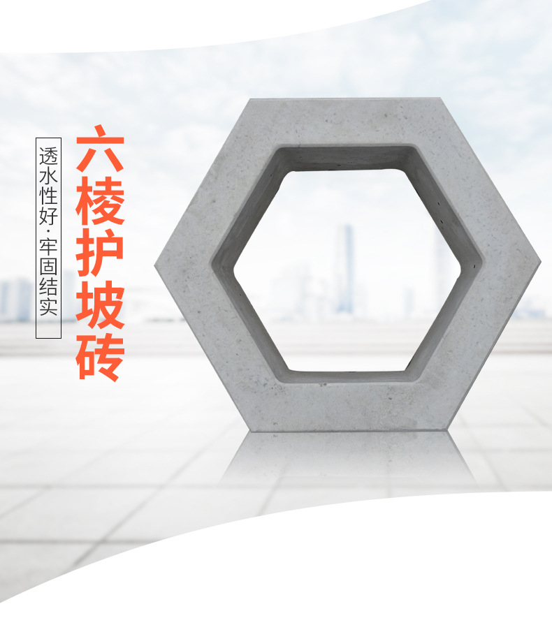 护坡六角砖 生态护坡砖 河道护坡砖 南京蓝泊艺泰 厂家直销