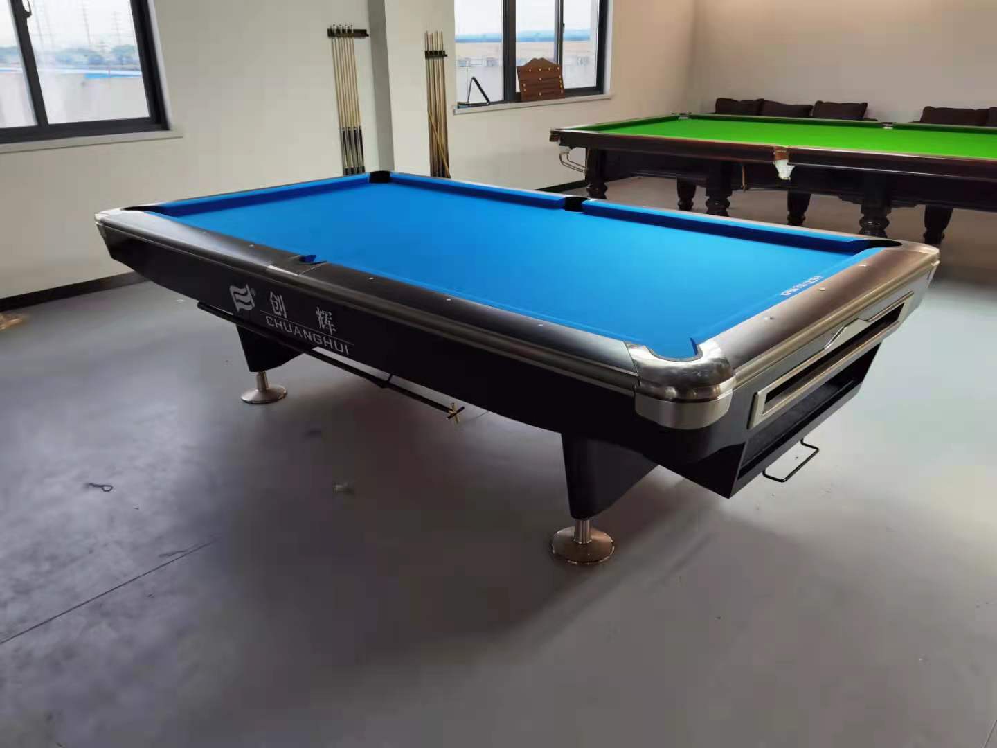 创辉豪华花式六代九球台 比赛标准台球桌 英式斯诺克台球桌批发